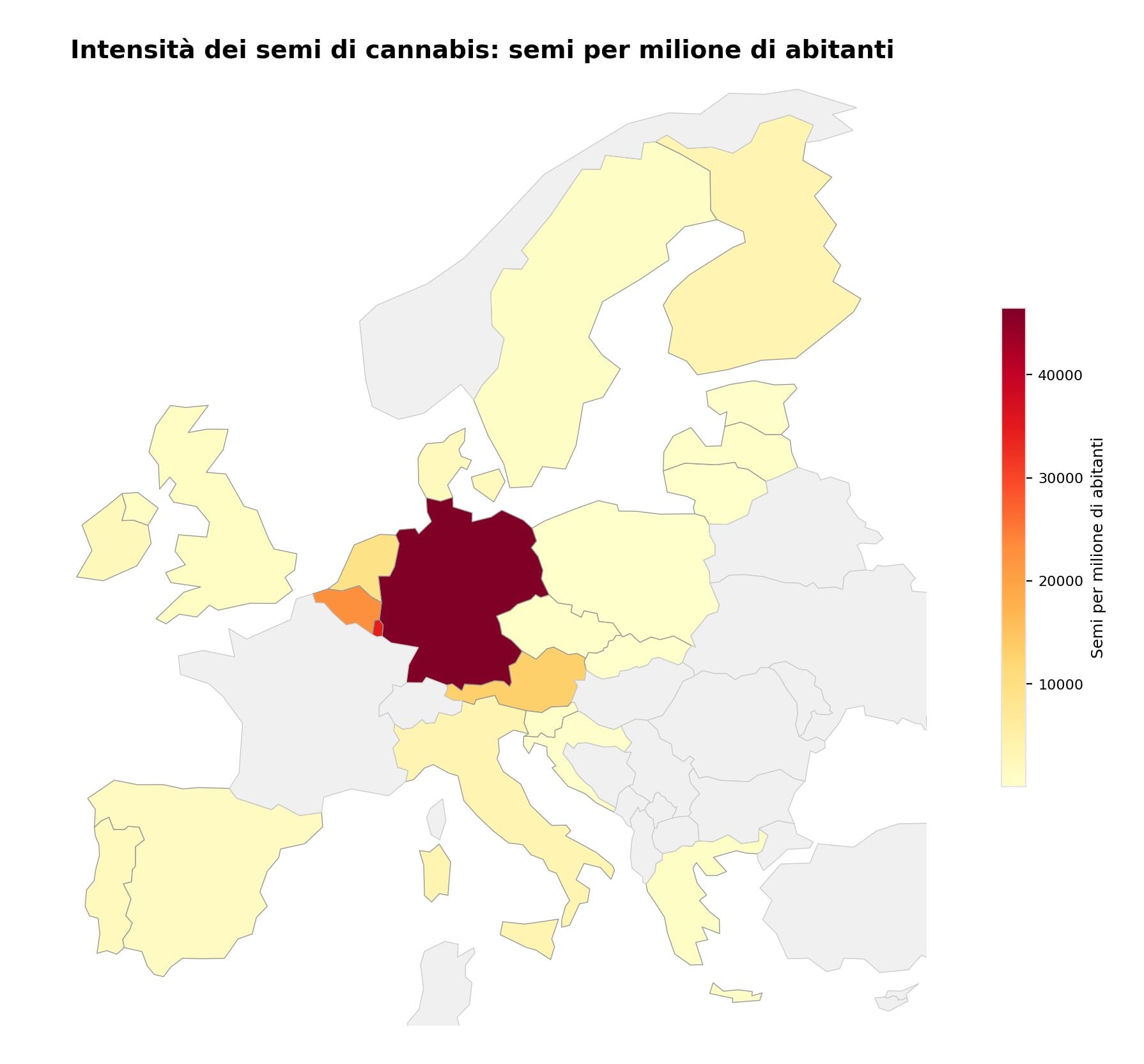 Mappa della cultura europea del consumo di cannabis