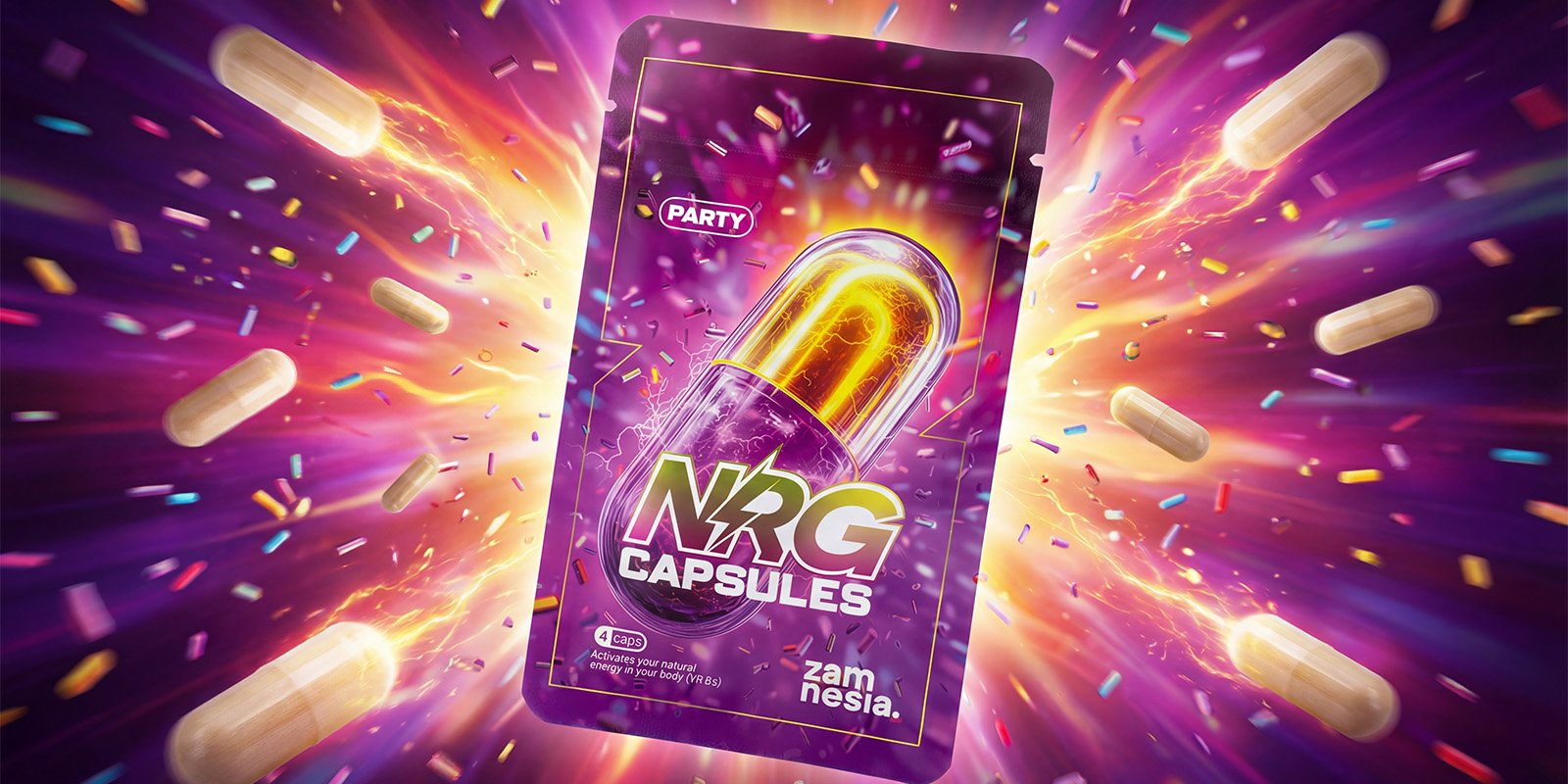Zamnesia NRG – Natural Party Capsules con estratti vegetali
