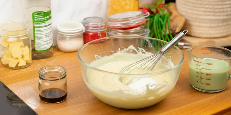 Mescola gli ingredienti liquidi Mescola gli ingredienti liquidi