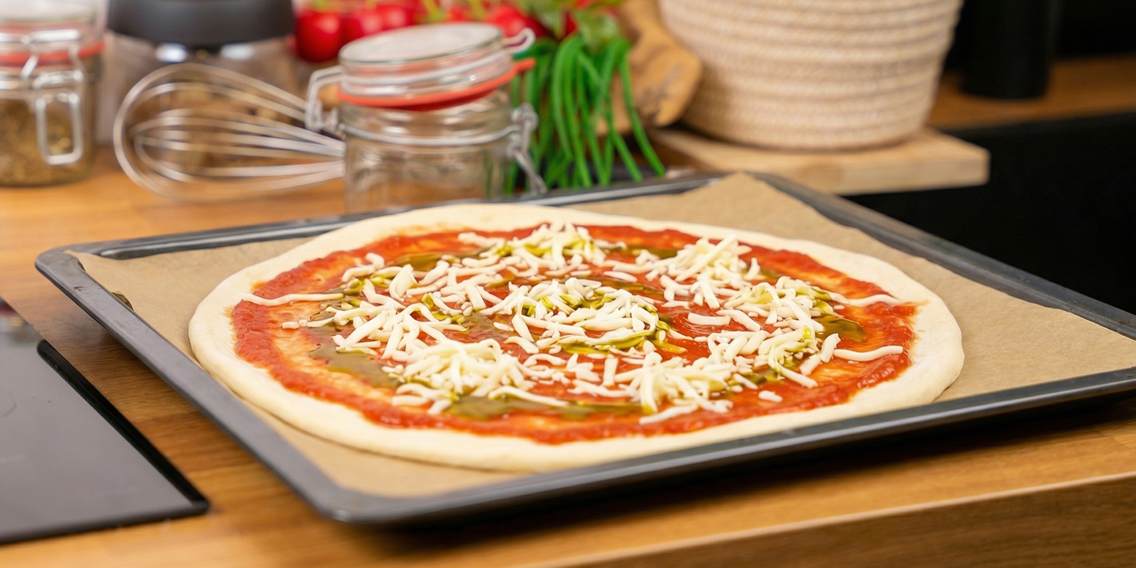 Aggiungi salsa e formaggio Aggiungi salsa e formaggio