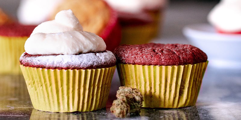 Ricetta per fare i cupcake alla cannabis con cioccolato