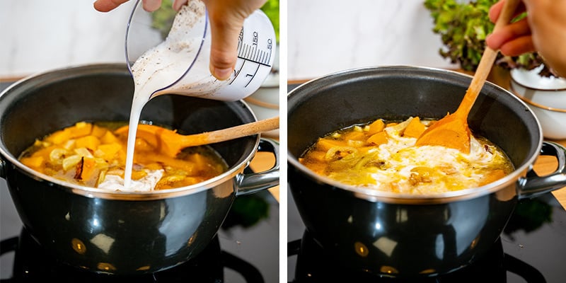 Aggiungi L’Olio O Il Burro Di Cannabis E Il Latte Di Cocco Aggiungi L’Olio O Il Burro Di Cannabis E Il Latte Di Cocco