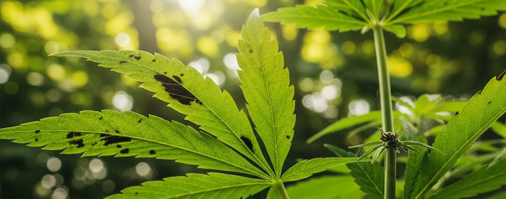 Macchie nere sulle foglie di cannabis: Cosa significano e come trattarle