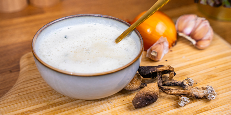 Zuppa di funghi alla marijuana