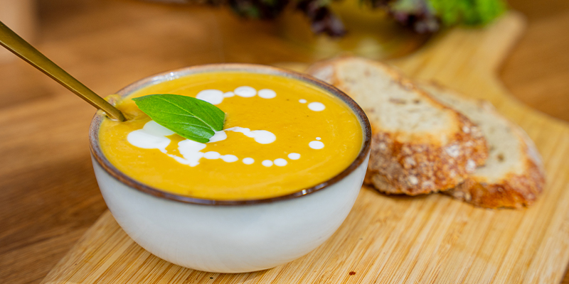Zuppa magica di zucca butternut